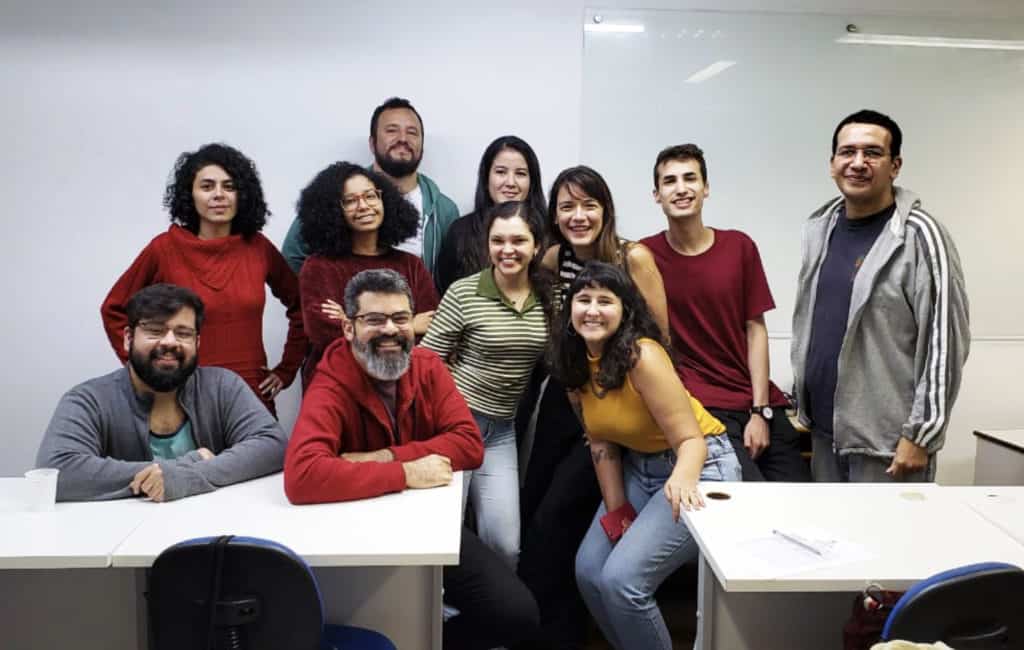 Alunos curso design Editorial curso livre